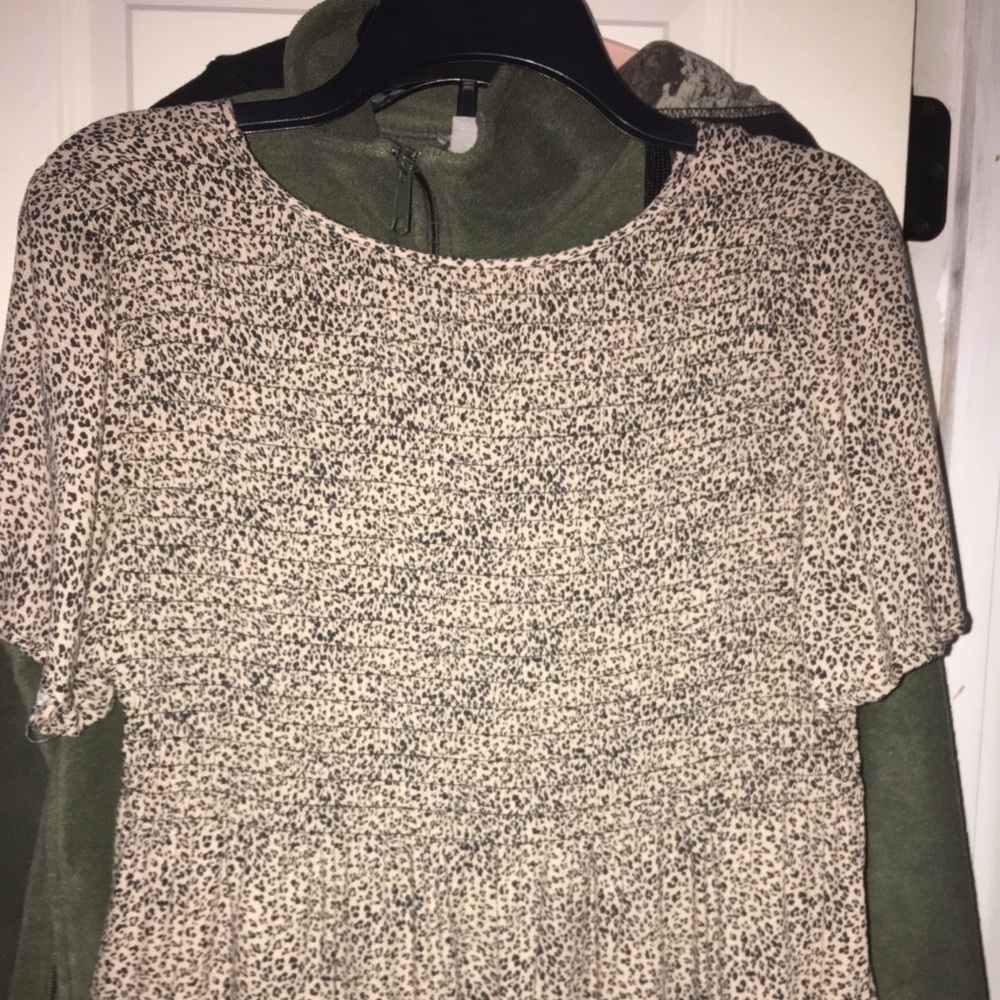 Cheetah Print Ribbed Shirt